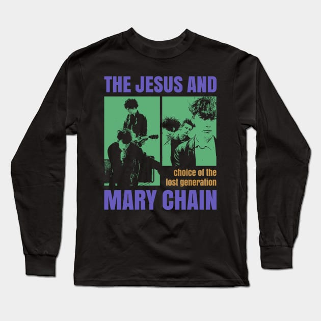 Jesus And Mary Chain - 80s Fan made Long Sleeve T-Shirt by fuzzdevil